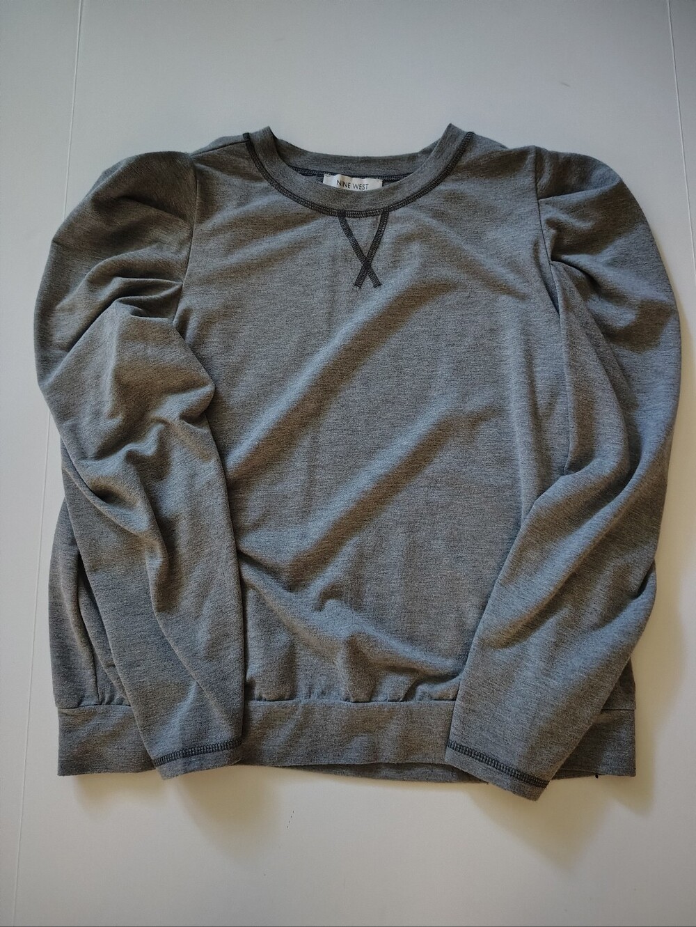 Nine West women's Gray Crewneck Sweater